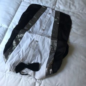 Top paw tux suit dog vest - size XL